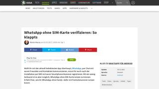 
                            4. WhatsApp ohne SIM-Karte verifizieren: So klappts – GIGA