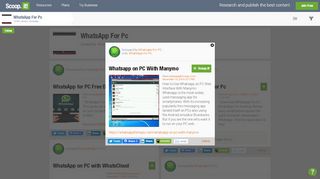 
                            5. Whatsapp on PC Wiith Manymo | WhatsApp For Pc |... - Scoop.it