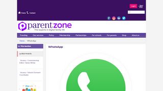 
                            11. WhatsApp | Parent Zone