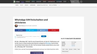 
                            11. WhatsApp SIM freischalten und aktivieren – GIGA