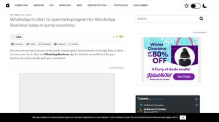 
                            10. WhatsApp to start to open beta program for WhatsApp Business today ...