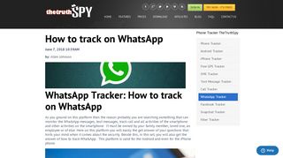 
                            2. WhatsApp Tracker: How to track on WhatsApp - TheTruthSpy