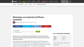 
                            2. WhatsApp von Android auf iPhone umziehen – GIGA