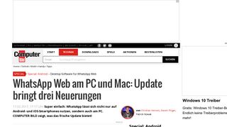 
                            11. WhatsApp Web: App für PC und Mac - COMPUTER BILD