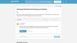 
                            6. Whatsapp Web Benachrichtigung ausschalten? (Computer, Handy ...