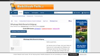 
                            8. Whatsapp Web Benachrichtigung | Handy Forum - Mobilfunk-Talk Forum