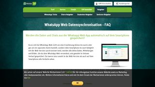 
                            4. WhatsApp Web Datensynchronisation - FAQ | WhatsApp SIM