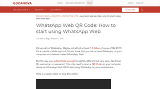 
                            7. WhatsApp Web QR Code: See WhatsApp Chats on your PC or Mac