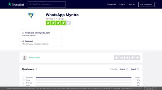 
                            11. whatsapp.smsmyntra.com - Trustpilot