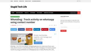 
                            3. WhatsDog : Track activity on whatsapp using contact number | Stupid ...