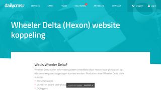
                            7. Wheeler Delta (Hexon) website koppeling | DailyCMS