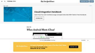 
                            9. When Android Meets iCloud - The New York Times