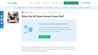 
                            7. When Do AP Exam Scores Come Out? - CollegeVine blog