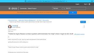 
                            5. when I login to QC ALM - Micro Focus Community