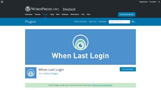 
                            1. When Last Login | WordPress.org