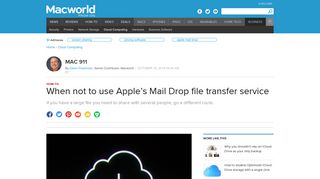 
                            9. When not to use Apple's Mail Drop file transfer service | Macworld
