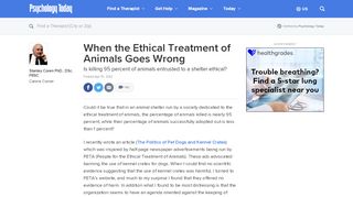 
                            13. When the Ethical Treatment of Animals Goes Wrong | Psychology ...