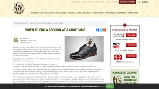 
                            12. When to End a Shoe Session - BJ21.com