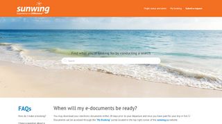 
                            8. When will my e-documents be ready? – Sunwing Vacations