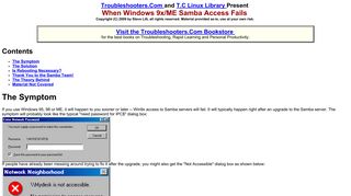 
                            4. When Windows 9x/ME Samba Access Fails - Troubleshooters.Com