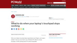 
                            10. When your laptop's touchpad stops working | PCWorld