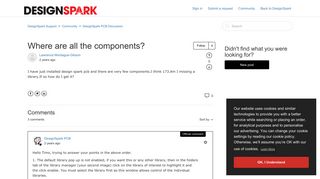 
                            12. Where are all the components? – DesignSpark Support