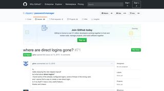 
                            5. where are direct logins gone? · Issue #71 · clipperz/password ... - GitHub