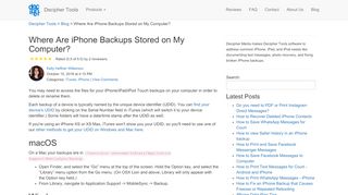 
                            10. Where Are iPhone Backups Stored on My Computer? - Decipher Tools