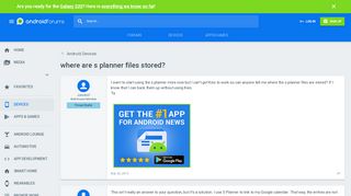 
                            9. where are s planner files stored? - Android Devices | Android Forums