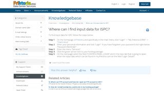 
                            7. Where can I find input data for ISPC? - Knowledgebase - Friktoria ...