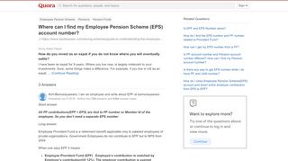 
                            3. Where can I find my Employee Pension Scheme (EPS) account number ...