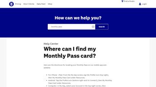 
                            3. Where can I find my Monthly Pass card? - Weight Watchers