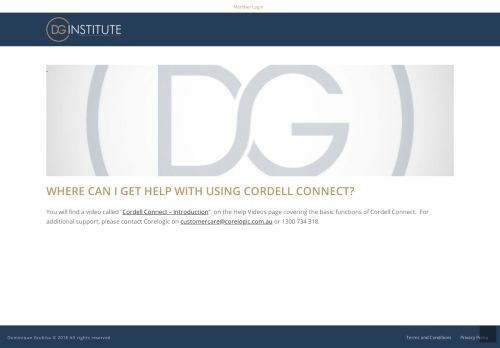 
                            5. WHERE CAN I GET HELP WITH USING CORDELL CONNECT? – DG ...