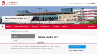 
                            13. Where can I log in? | PURE | Central Medical Library | University of ...