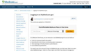 
                            7. Where Can I Log In to MyMedicare.gov? - Medicare.com