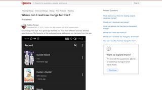 
                            12. Where can I read raw manga for free? - Quora