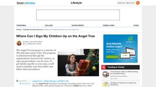 
                            2. Where Can I Sign My Children Up on the Angel Tree | LoveToKnow