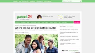 
                            10. Where can we get the 2018 matric results? | Parent24