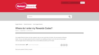 
                            7. Where do I enter my Rewards Codes? – Huggies Rewards