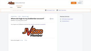 
                            12. Where do I login to my ZooMember account? : JVZoo Member