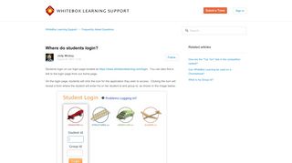 
                            11. Where do students login? – WhiteBox Learning Support