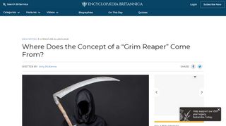 
                            12. Where Does the Concept of a “Grim Reaper” Come From? | Britannica ...