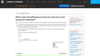 
                            12. Where does UnrealEngineLauncher.exe store the saved password ...