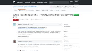 
                            7. Where I can find parse.h ? (From Quick Start for Raspberry Pi) · Issue ...