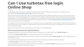 
                            6. Where Is Download turbotax free login - InvestSIM