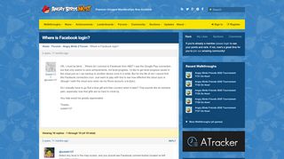 
                            2. Where is Facebook login? | AngryBirdsNest Forum