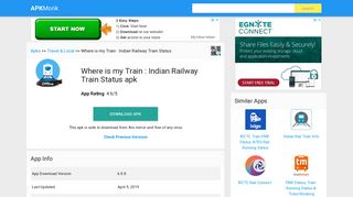 
                            5. Where is my Train : Indian Railway Train Status Apk Download latest ...