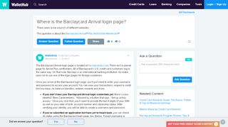 
                            4. Where is the Barclaycard Arrival login page? - WalletHub