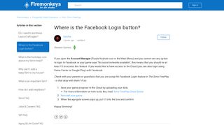 
                            13. Where is the Facebook Login button? – Firemonkeys