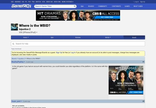 
                            3. Where is the WBID? - Injustice 2 Message Board for iOS (iPhone/iPad ...